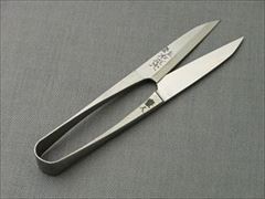 糸切鋏 小さい高級握り鋏90o長刃 左平次