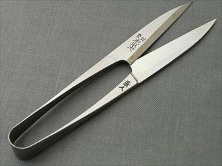 日本製高級糸切り鋏（握り鋏）左平次120�o先細